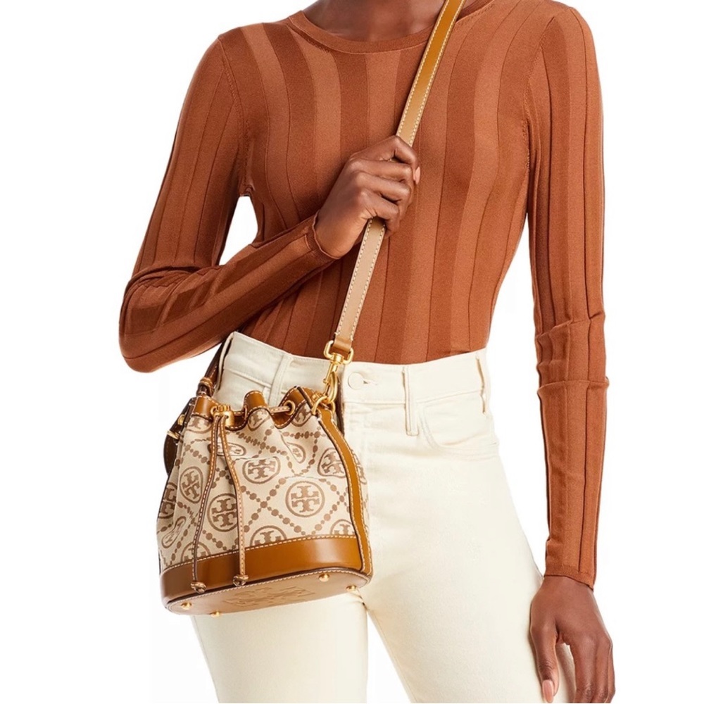 Tory Burch T Monogram Bucket